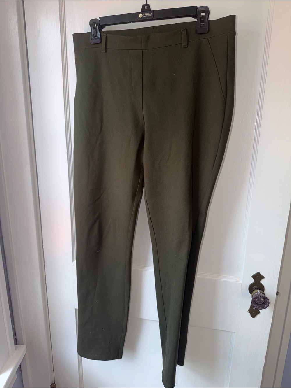 Quince Olive Green Women's Trousers